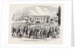 View of British Excursionists to Paris: Excursionists Leaving the Paris Station of the Great Northern Railway by Anonymous