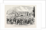 View of British Excursionists to Paris: Excursionists Leaving the Paris Station of the Great Northern Railway by Anonymous