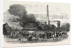 Explosion at the Government Gunpowder-Works Near Waltham: The Powder-Mills after the Explosion by Anonymous
