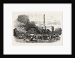 Explosion at the Government Gunpowder-Works Near Waltham: The Powder-Mills after the Explosion by Anonymous