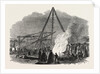 The Burning Well Near the Featherstone Station in the Vicinity of Pontefract by Anonymous