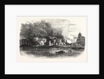 The Great Fire in Southwark: Scene at Cotton's Wharf at Midday UK by Anonymous