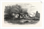 The Great Fire in Southwark: Scene at Cotton's Wharf at Midday UK by Anonymous