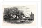 The Great Fire in Southwark: Scene at Cotton's Wharf at Midday UK by Anonymous
