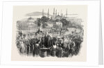 Procession of the Sultan at the Festival of the Bairam Constantinople Istanbul 1854 by Anonymous