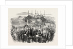 Procession of the Sultan at the Festival of the Bairam Constantinople Istanbul 1854 by Anonymous