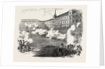 The Insiurrection in Madrid Conflict in the Plaza Mayor Spain 1854 by Anonymous