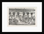 The Crystal Palace Entrance to the Egyptian Court from the Nave by the Avenue of Lions 1854 by Anonymous