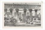 The Crystal Palace Entrance to the Egyptian Court from the Nave by the Avenue of Lions 1854 by Anonymous