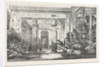 The Crystal Palace: The Egyptian Court Entrance to the Tomb of Beni Hassan 1854 by Anonymous