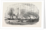 Destruction of Sulineh at the Mouth of the Danube 1854 by Anonymous