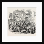 The 5th (French) Regiment of the Line Passing Through the Porte Des Dunes on Their Way to the Camp of Boulogne 1854 by Anonymous