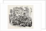 The 5th (French) Regiment of the Line Passing Through the Porte Des Dunes on Their Way to the Camp of Boulogne 1854 by Anonymous