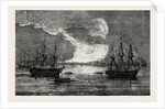 Conflagration at Varna 1854 by Anonymous