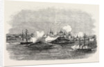 Attack on the Town of Novitska in the White Sea by the Miranda and Brisk 1854 by Anonymous