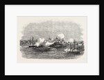 Attack on the Town of Novitska in the White Sea by the Miranda and Brisk 1854 by Anonymous