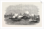 Attack on the Town of Novitska in the White Sea by the Miranda and Brisk 1854 by Anonymous
