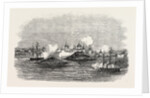 Attack on the Town of Novitska in the White Sea by the Miranda and Brisk 1854 by Anonymous