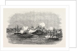Attack on the Town of Novitska in the White Sea by the Miranda and Brisk 1854 by Anonymous