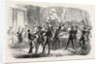 Fraternization of the British Horse Guards and the French Cent Gardes at Boulogne Drinking Her Majesty's Health. 1854 by Anonymous