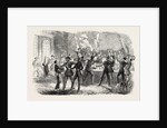 Fraternization of the British Horse Guards and the French Cent Gardes at Boulogne Drinking Her Majesty's Health. 1854 by Anonymous