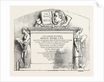 Monument to the Late Rev. Dr. Butler in Harrow Church 1854 by Anonymous