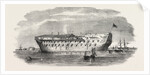 Russian Prisoners at Sheerness: The Devonshire Prison-Ship at Sheerness 1854 by Anonymous