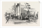 The King of Denmark Visiting Mr. Peto on Board the Cygnus. 1854 by Anonymous