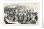 The King of Denmark Dining on Board the Cygnus. 1854 by Anonymous