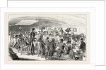 The King of Denmark Dining on Board the Cygnus. 1854 by Anonymous
