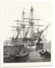H.M. Screw Line-of-Battle Ship Caesar 90 at Portsmouth UK 1854 by Anonymous