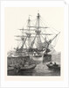 H.M. Screw Line-of-Battle Ship Caesar 90 at Portsmouth UK 1854 by Anonymous