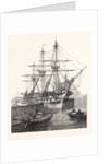 H.M. Screw Line-of-Battle Ship Caesar 90 at Portsmouth UK 1854 by Anonymous