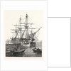 H.M. Screw Line-of-Battle Ship Caesar 90 at Portsmouth UK 1854 by Anonymous