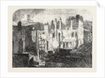 The Fire in the Strand Remains of the Whittington Club after the Fire 1854 London UK by Anonymous