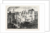 The Fire in the Strand Remains of the Whittington Club after the Fire 1854 London UK by Anonymous