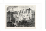 The Fire in the Strand Remains of the Whittington Club after the Fire 1854 London UK by Anonymous