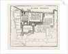 Fire in the Strand Site of Arundel House: Ground-Plot of Arundel Rouse and Gardens. (the Dark Line Encloses the Premises.) London UK 1854 by Anonymous