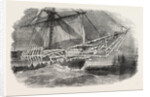 Cold Weather in the Baltic: Bows of H.M. Corvette Cruiser. 1854 by Anonymous