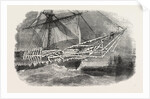 Cold Weather in the Baltic: Bows of H.M. Corvette Cruiser. 1854 by Anonymous