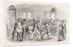 The Crimean War: Navvies Leaving for the Crimea at the North-Western Railway Terminus Euston Square London UK 1854 by Anonymous