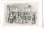 The Crimean War: Navvies Leaving for the Crimea at the North-Western Railway Terminus Euston Square London UK 1854 by Anonymous