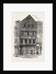 Old Houses with Overhanging Stories, Gabled Fronts and Projecting Windows, in Chancerey Lane, Just Taken Down, London, 1853 by Anonymous