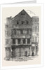 Old Houses with Overhanging Stories, Gabled Fronts and Projecting Windows, in Chancerey Lane, Just Taken Down, London, 1853 by Anonymous