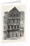 Old Houses with Overhanging Stories, Gabled Fronts and Projecting Windows, in Chancerey Lane, Just Taken Down, London, 1853 by Anonymous