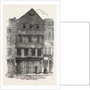Old Houses with Overhanging Stories, Gabled Fronts and Projecting Windows, in Chancerey Lane, Just Taken Down, London, 1853 by Anonymous