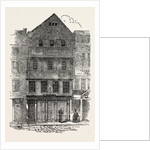 Old Houses with Overhanging Stories, Gabled Fronts and Projecting Windows, in Chancerey Lane, Just Taken Down, London, 1853 by Anonymous