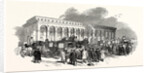 The Cambridge Chancellorship Election: The Railway Station at Cambridge, Arrival of Voters, UK, 1847 by Anonymous