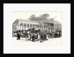 The Cambridge Chancellorship Election: The Railway Station at Cambridge, Arrival of Voters, UK, 1847 by Anonymous