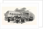 The Cambridge Chancellorship Election: The Railway Station at Cambridge, Arrival of Voters, UK, 1847 by Anonymous